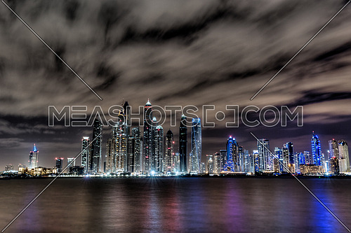 Dubai Sky Line at Night - UAE
