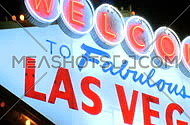Vegas sign at night
