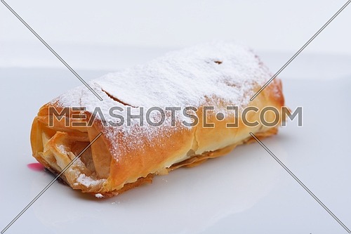 apple pie turkish dessert healthy organic food isolated on white background