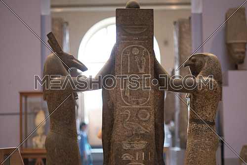Horus and Set Representing the Good and the Bad sides of Humanity confronting each others  in the Egyptian Museum