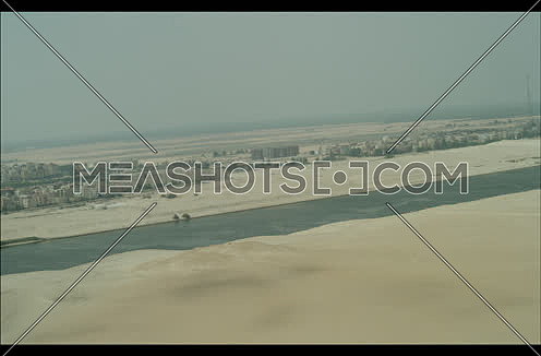 Ariel Shot for New Suez Canal at day.