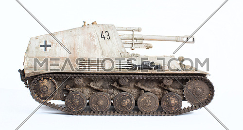 a scale model of a tank