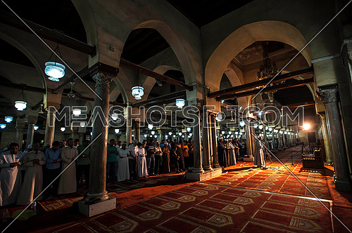 Tarawih prayers in Al-Azhar mosque