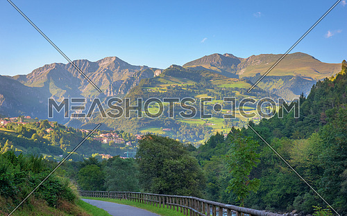 A nice view of Seriana valley italian alps,location near Bergamo, italy.