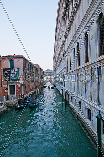 Venice Italy "ponte dei sospiri " sight bridge unusual view