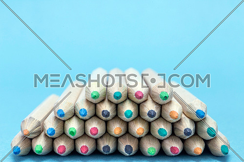 Texture of colored pencils, conceptual image