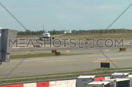 Plane sits on tarmac (1 of 2)