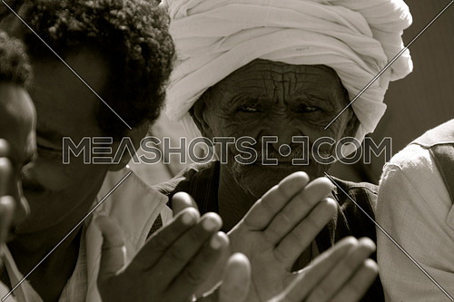 An old man from the Ababda tribe of Southern Egypt during the 1st Characters of Egypt Festival that took place in Wadi El jemal