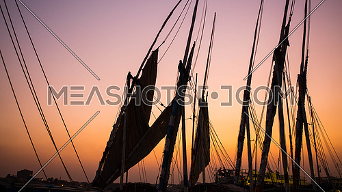 Falucca Sail Boats on Nile River