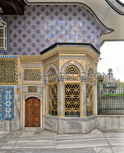 Exterior view of the shrine of Hazrat Abu Ayub Ansari, Eyup Sultan MosqueIstanbul, Turkey