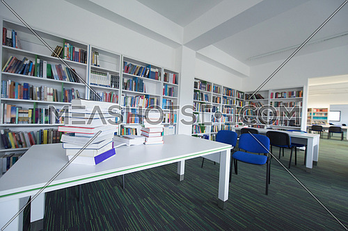 An empty school library representing education concept