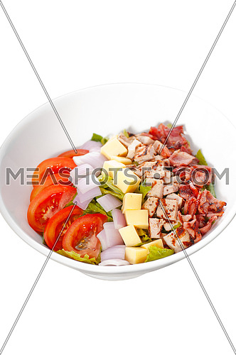 fresh classic caesar salad over white background ,healthy meal ,MORE DELICIOUS FOOD ON PORTFOLIO