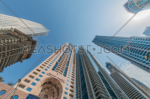 Dubai - JANUARY 10, 2015: The Marriot Hotel on January 10 in UAE, Dubai. Marriot Hotel is popular 5-star hotel.