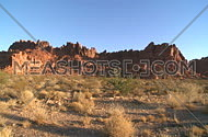 a view of the southern Nevada desert in and around the valley of fire.