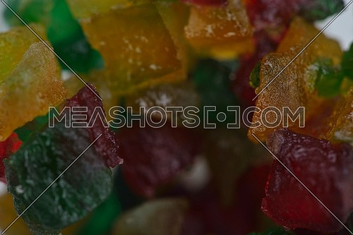 colorful turkish delights close up