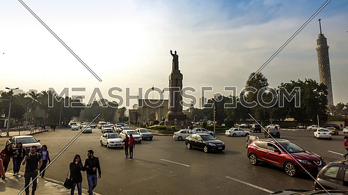 Long shot for Opera Square at Cairo at Day