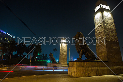 Side Shot for Qasr Al Nile Bridge at Night