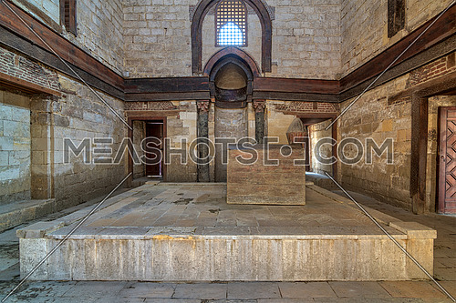 Interior of Mausoleum of al-Nasir Muhammad Ibn Qalawun, Al Muizz Street, Old Cairo, Egypt