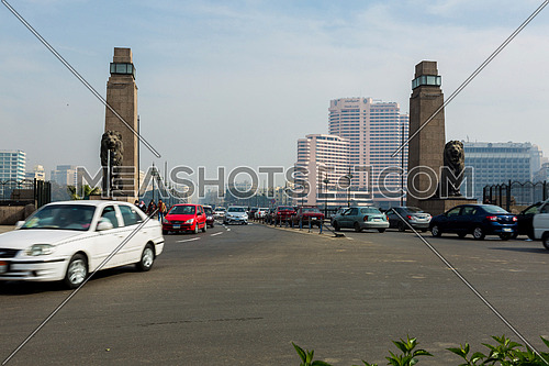 egypt, cairo, bridge, architecture, city, building, downtown, egyptian, cityscape, Cars, Lions, Qasr Al-Nile, قصر النيل, كوبري, سيارات