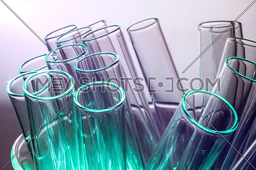 Test tubes in a laboratory, conceptual image