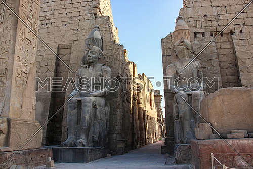 a photo from luxor temple in luxor city , Egypt