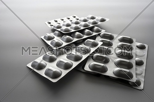 Several blister pack of pills, conceptual image