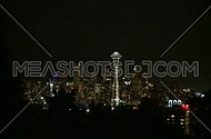Downtown Seattle evening - medium zoom in