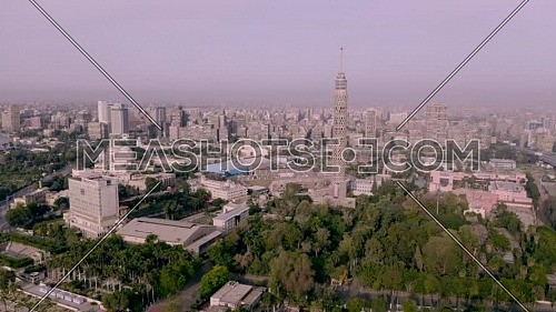 flying around cairo tower at zamalek