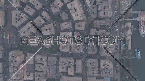 Fly over top shot Shot Drone for Al manial Area revealing The river Nile  ,  in 22th of March 2018 at cairo