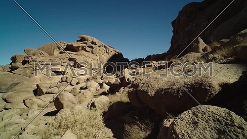 Reveal shot for Sinai Mountain at day.