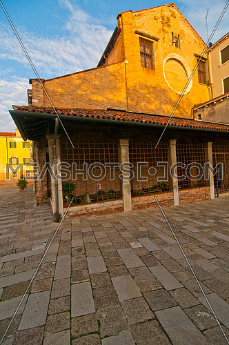 Venice Italy San Nicolo dei mendicoli rare 13th-century Veneto-Byzantine structure example