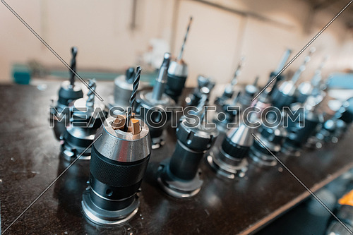 The collection of drilling tool for CNC machine. The hole making tool for hard material on CNC machining center. High quality photo