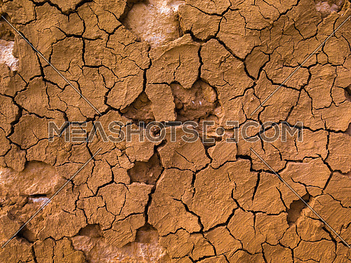Cracked soil background desertification