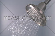 Slow Motion Water Sprays from Shower Head