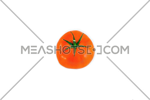 A fresh tomato isolated on white