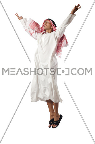 Arab man isolated on the white