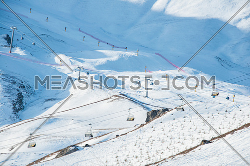 Ski lifts in Shahdag mountain skiing resort