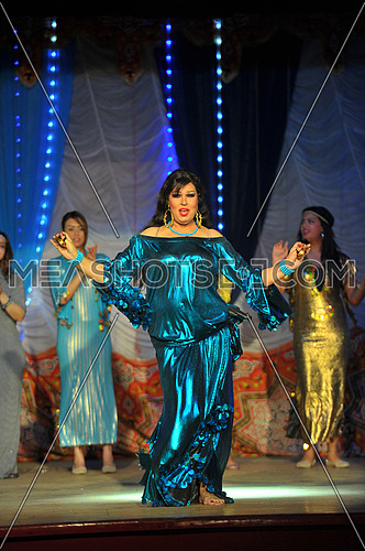 Egyptian belly dancer Vivi Abdo in the last play haret el aoalem 