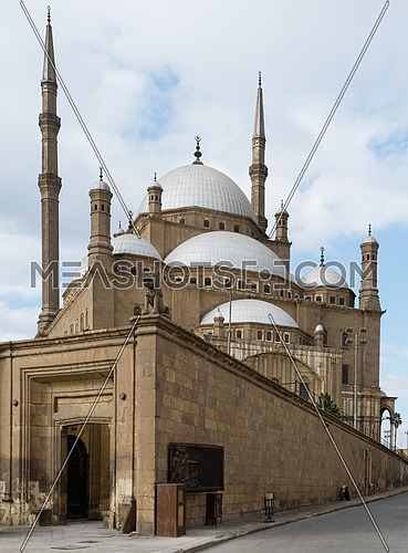 The great Mosque of Muhammad Ali Pasha (Alabaster Mosque), situated in the Citadel of Cairo in Egypt, commissioned by Muhammad Ali Pasha between 1830 and 1848. Considered as one of the landmarks and tourist attractions of Cairo