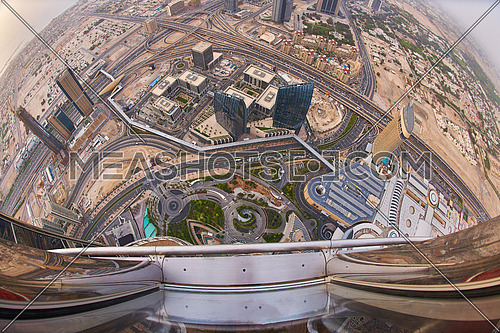 downtown city, cityscape of Dubai, United Arab Emirates, modern futuristic architecture daytime,  luxury traveling concept