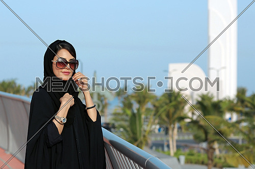 Saudi lady in Nuras square, Jeddah city 4