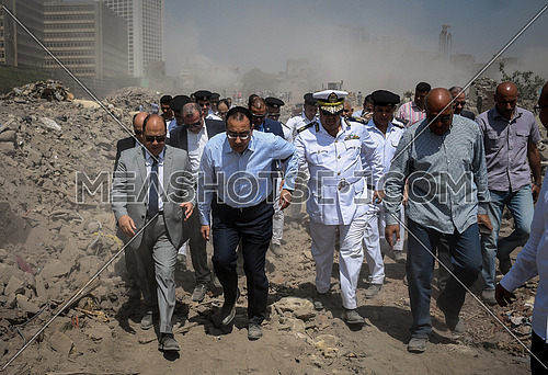 Dr. Mostafa Medbouli housing Minister
 During Evacuation of the 
