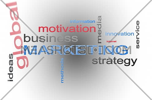 Marketing Strategy Management Word Cloud Text Animation