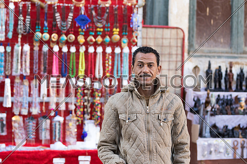 Accessories seller in Aswan market