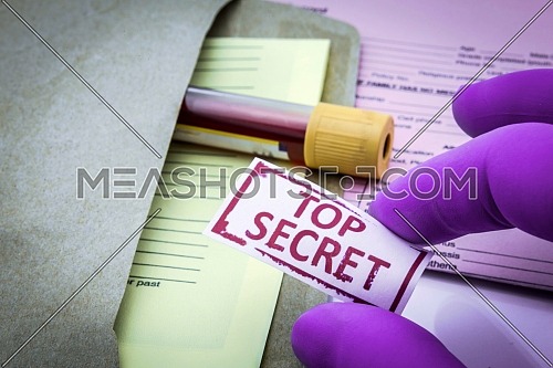 Test for Research of blood, top secret