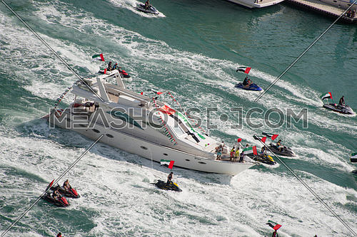 national day jet skies and yacht parade in marina on 1 december 2016
