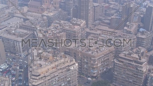 Fly Over Shot Drone for Cairo Downtown in 22 of March 2018 at Day.