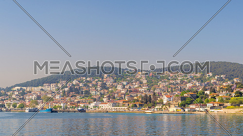 A beautiful view of the Heybeliada Island by the Marmara Sea near Istanbul, Turkey