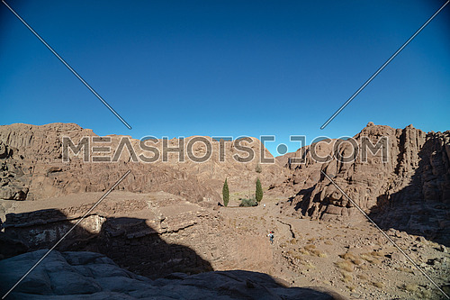 Long shot for Sinai Moutain at day