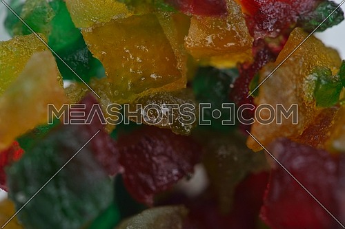colorful turkish delights close up
